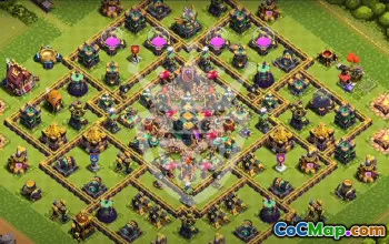 Top Town Hall 14 Base Layouts with Links #53123