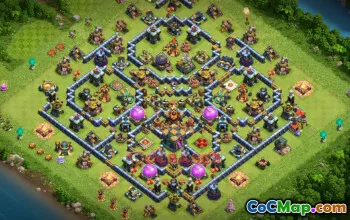 Top Town Hall 14 Farming Base: Anti 3-Star Hybrid Strategy #20941