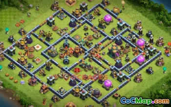 Top Town Hall 14 Hybrid Base: Anti 2 Stars & CWL Guide #20721