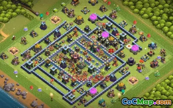 Top Town Hall 14 Trophy Base: Anti 2-Star Setup | CoC #19430