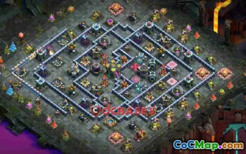Top Town Hall 14 Trophy Base | Anti 3 Star Strategy | CoC #23832
