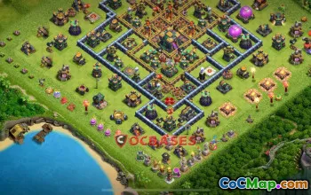 Top Town Hall 14 Trophy Base: Anty Electro Dragon Setup #22298