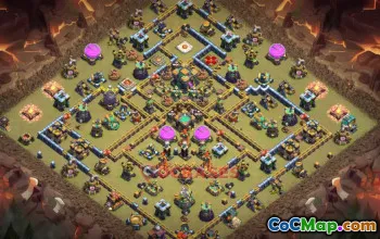 Top Town Hall 14 War Base Designs for Clash of Clans #19018