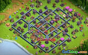 Top Town Hall 15 Hybrid Base - Anti 3 Stars | Clash of Clans #21190