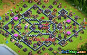 Top Town Hall 15 Hybrid Base: Anti-Ground Strategy | CoC #19868