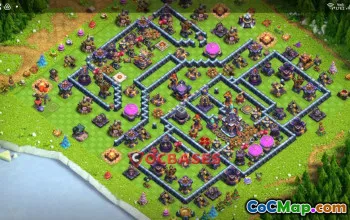 Top Town Hall 15 Trophy Base for Clash of Clans | Anti 3 Star #21166