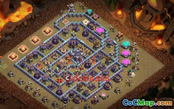 Top Town Hall 15 War Base: 9/10 Defenses 1 Star + 2 Star #20725