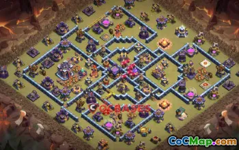 Top Town Hall 15 War Base for Clash of Clans - Anti 3 Stars #21745