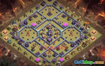 Top Town Hall 15 War Base with Copy Link #55580