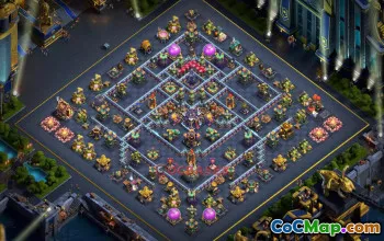 Top Town Hall 15 War Base with Copy Link #56793