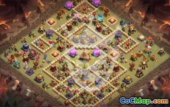 Top Town Hall 16 Base Layouts with Copy Link #55082