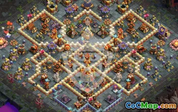 Top Town Hall 16 Base Layouts with Copy Link #56282