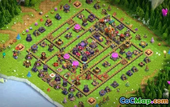 Top Town Hall 16 Farming Base | Clash of Clans Copy Link #19500