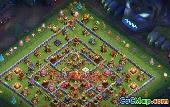 Top Rathaus 16 Landwirtschaftliche Basis | Clash of Clans-Layout-Links #18748