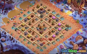 Lien de copie de la base de guerre de l'hôtel de ville 16 | Choc des clans #18633