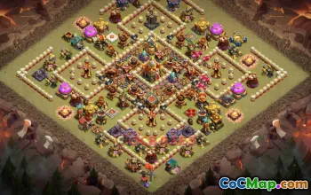 Base de guerre Top Town Hall 16 et lien de copie - Clash of Clans #18674