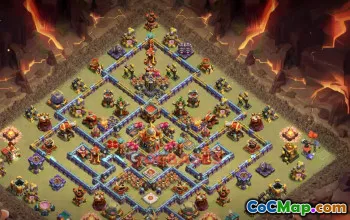 Lien de copie de la base de guerre Top Town Hall 16 - Clash of Clans #18788
