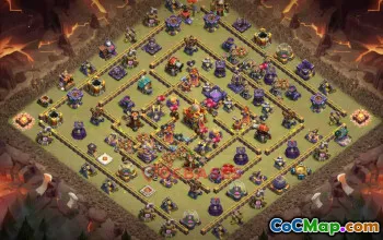 Top Town Hall 16 War Base - Copy Link | Clash of Clans #19345