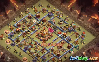 Meilleurs modèles de bases de guerre de l'hôtel de ville 16 - Clash of Clans #18784