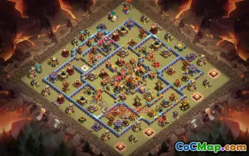 Căn cứ chiến tranh hàng đầu của Tòa thị chính 16 cho Clash of Clans - Sao chép liên kết #18723