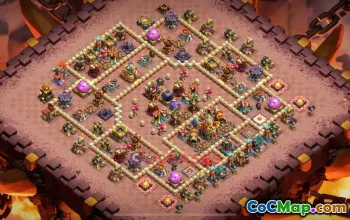 Top Town Hall 16 Stratégies de base de guerre - Clash of Clans #18649