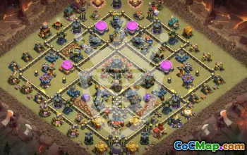 Top Town Hall 17 Base Layouts with Copy Link #52598