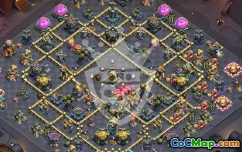 Top Town Hall 17 Base Layouts with Copy Link #53695