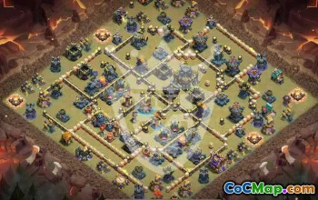 Top Town Hall 17 Base Layouts with Copy Link #54181