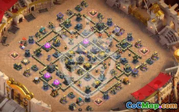 Top Town Hall 17 Base Layouts with Copy Link #54388