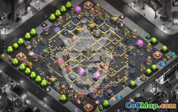 Top Town Hall 17 Base Layouts with Copy Link #54558