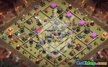 Top Town Hall 17 Base Layouts with Copy Link #56935