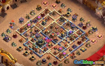 Top Town Hall 17 Válečná základna pro Clash of Clans - Kopírovat odkaz! #18589