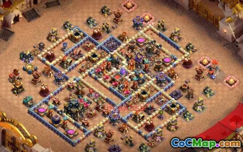클래시 오브 클랜의 최고 시청 17 전쟁 기지 - 링크 복사 #18599