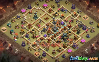 Top Town Hall 17 War Base with Copy Link #55374