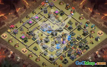 Kopírujte základní rozložení Clash of Clans  Town Hall 18 #57309