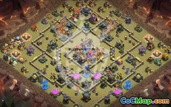 Kopírujte základní rozložení Clash of Clans  Town Hall 18 #57318