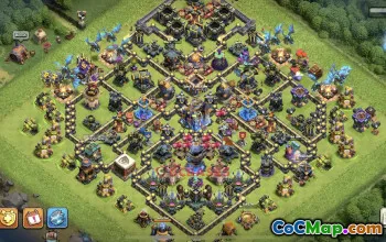 Top Town Hall 18 Hybrid Base with Copy Link #55610