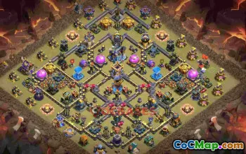 Top Town Hall 18 Trophy Base – Layout bcnrn #57354