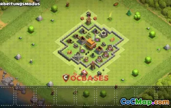 Top Town Hall 4 Farming Base - Anti 3 Stars & Air Defense #22748