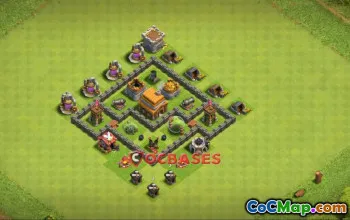 Top Town Hall 4 Farming Base | Clash of Clans Copy Link #23268