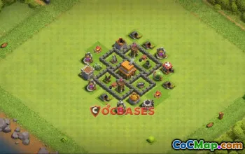 Top Town Hall 4 Farming Base | Clash of Clans Copy Link #23579