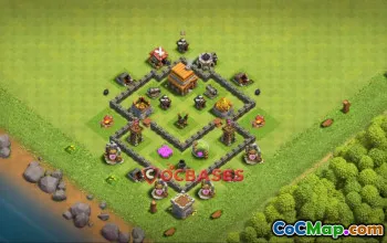 Top Town Hall 4 Farming Base | Clash of Clans Strategy #23251