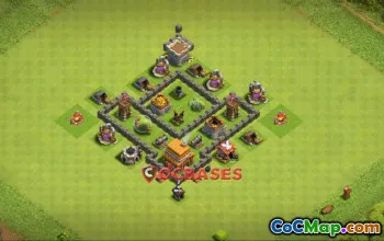 Top Town Hall 4 Farming Base - Copy Link | Clash of Clans #23960