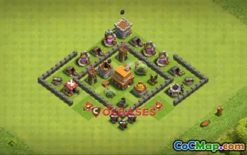 Top Town Hall 4 Farming Base - Copy Link | Clash of Clans #24094