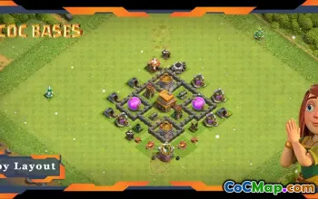 Top Town Hall 4 Farming & Hybrid Layouts #57358