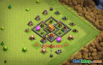 Top Town Hall 4 Trophy Base | Clash of Clans Copy Link #24367