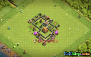 Top Town Hall 4 Trophy Base - Clash of Clans Guide #19456