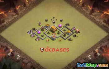 Top Town Hall 4 War Base: Anti 3 Stars & Symmetric Designs #23953