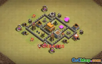 Top Town Hall 4 War Base Layouts | Clash of Clans Guide #23362