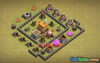 Top Town Hall 4 War Base Strategies - Clash of Clans #22951